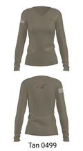 AOB-S 37277652 Women's Long Sleeve V-neck Shirt - 77