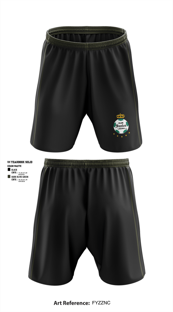 Athletic Shorts With Pockets, Santos, Men's Soccer, Teamtime, Team time, sublimation, custom sports apparel, team uniforms, spirit wear, spiritwear, sports uniforms, custom shirts, team store, custom team store, fundraiser sports, apparel fundraiser