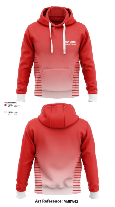 Red wave 12776607 Hoodie - 1