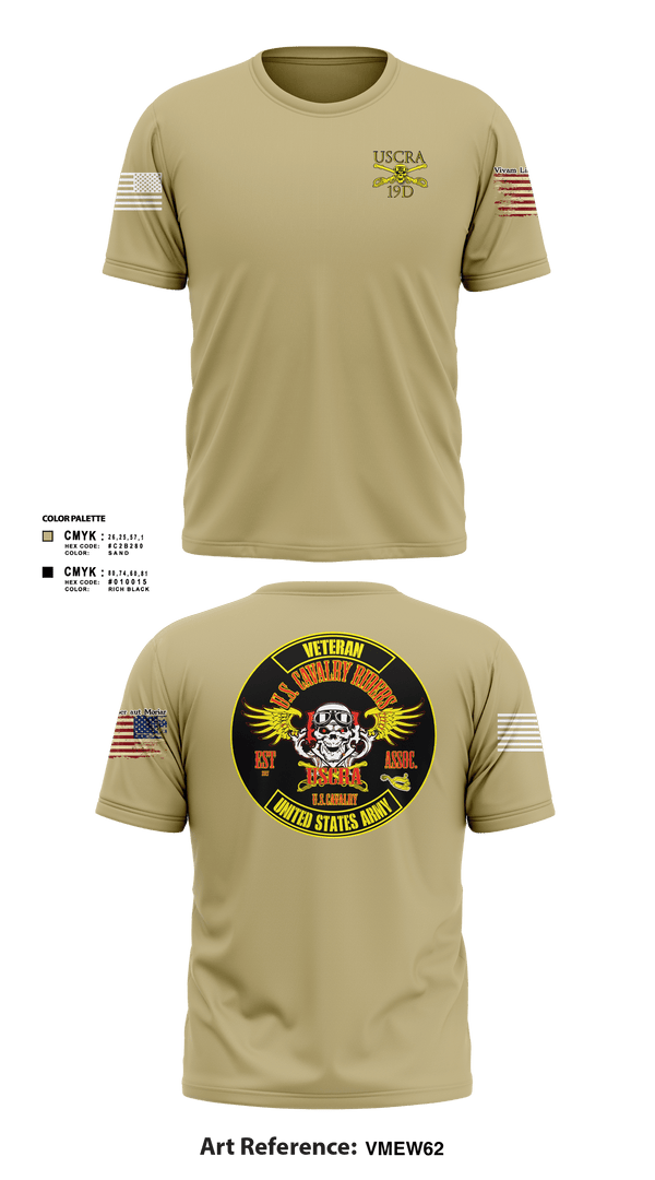 Short Sleeve Performance Shirt, US Cavalry Riders, Army, Teamtime, Team time, sublimation, custom sports apparel, team uniforms, spirit wear, spiritwear, sports uniforms, custom shirts, team store, custom team store, fundraiser sports, apparel fundraiser