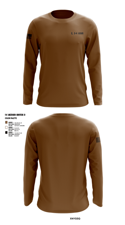 E, 3-4 ADAR 33192750 Long Sleeve Performance Shirt - 1