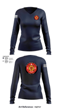Rocky Ford Professional Firefighters Local 5497 65763835 Women's Long Sleeve V-neck Shirt - 103