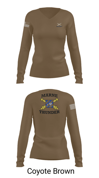 Women's Long Sleeve Vneck Shirt, 3ID divarty, Army, Teamtime, Team time, sublimation, custom sports apparel, team uniforms, spirit wear, spiritwear, sports uniforms, custom shirts, team store, custom team store, fundraiser sports, apparel fundraiser