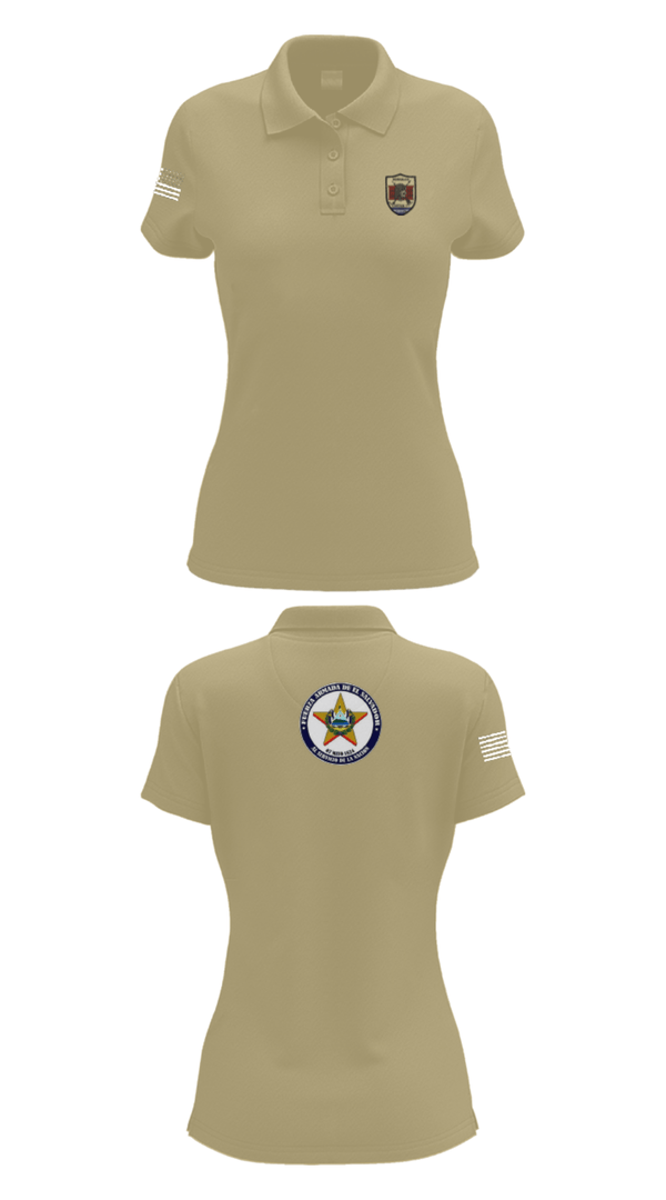 Women's Short Sleeve Performance Polo, Battallion Nonualco, Army, Teamtime, Team time, sublimation, custom sports apparel, team uniforms, spirit wear, spiritwear, sports uniforms, custom shirts, team store, custom team store, fundraiser sports, apparel fundraiser