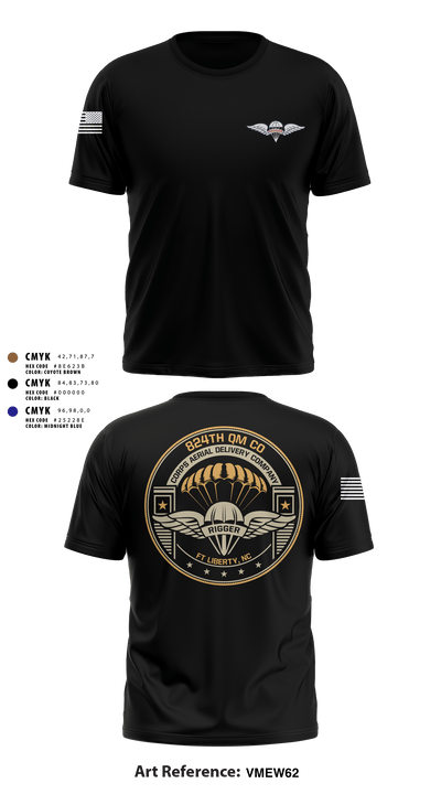 824th QM CO (CADC-A) 69842964 Short Sleeve Performance Shirt - 2