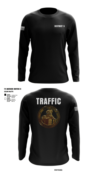 District 5 CSO 28339770 Long Sleeve Performance Shirt - 6