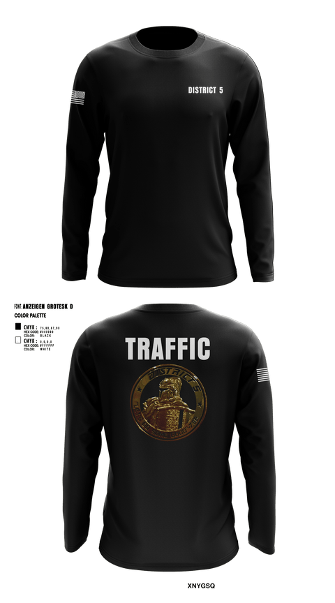 Long Sleeve Performance Shirt, District 5 CSO, Police, Teamtime, Team time, sublimation, custom sports apparel, team uniforms, spirit wear, spiritwear, sports uniforms, custom shirts, team store, custom team store, fundraiser sports, apparel fundraiser