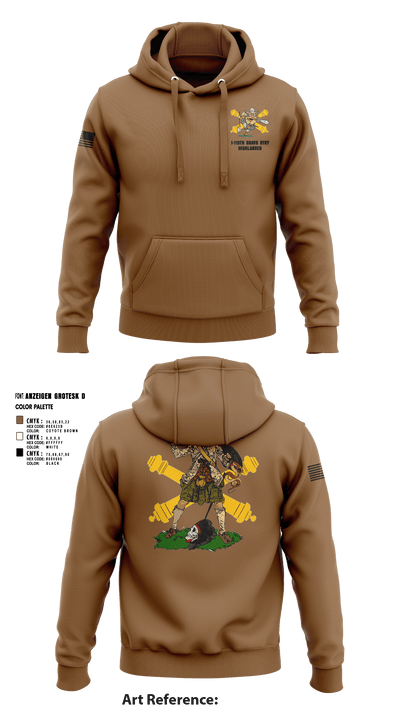 Bravo 1-119th FA 38934008 Hoodie - 4