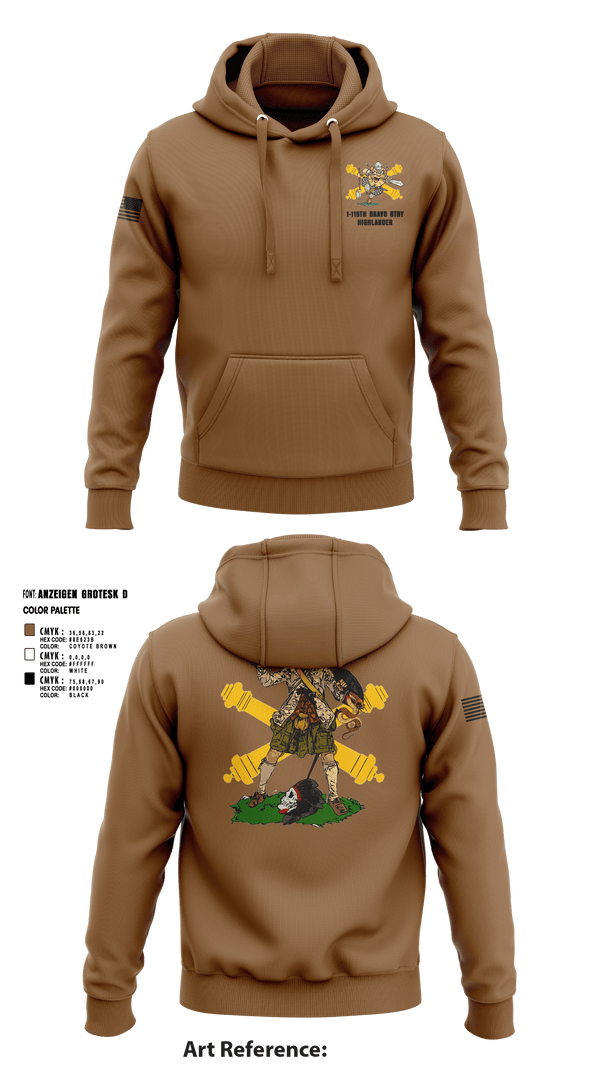Hoodie, Bravo 1-119th FA, , Teamtime, Team time, sublimation, custom sports apparel, team uniforms, spirit wear, spiritwear, sports uniforms, custom shirts, team store, custom team store, fundraiser sports, apparel fundraiser