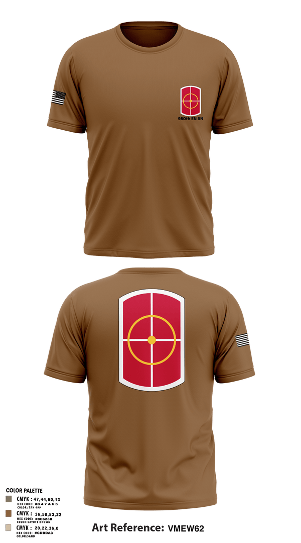 Short Sleeve Performance Shirt, 980th EN BN, Army, Teamtime, Team time, sublimation, custom sports apparel, team uniforms, spirit wear, spiritwear, sports uniforms, custom shirts, team store, custom team store, fundraiser sports, apparel fundraiser