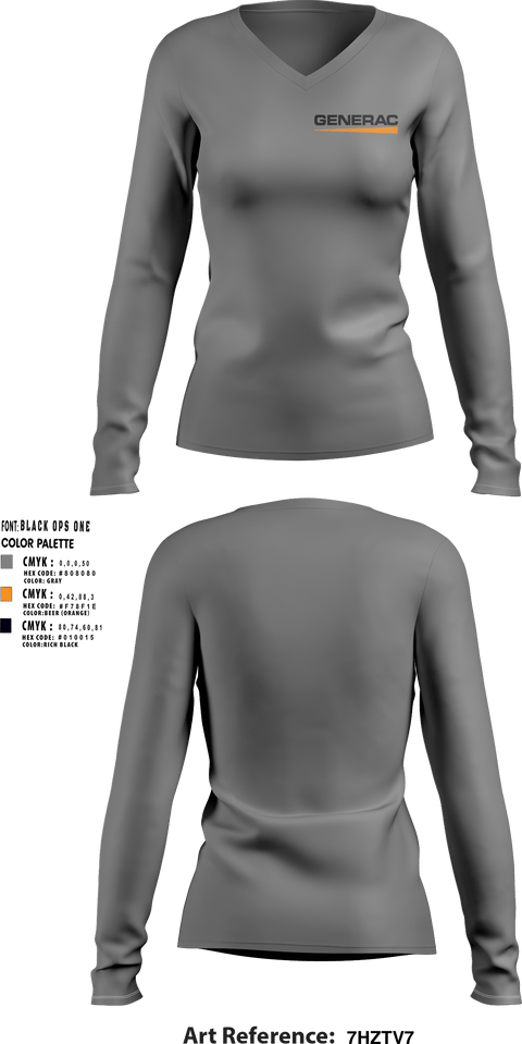 Women's Long Sleeve Vneck Shirt, ReconRecon, , Teamtime, Team time, sublimation, custom sports apparel, team uniforms, spirit wear, spiritwear, sports uniforms, custom shirts, team store, custom team store, fundraiser sports, apparel fundraiser
