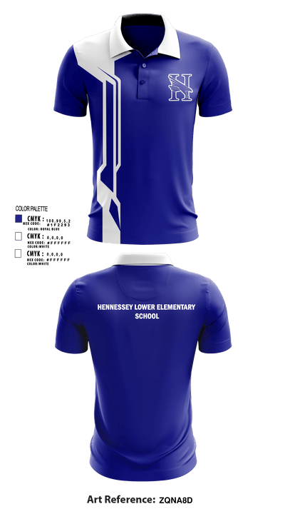 Hennessey Lower Elementary School 92108904 Short Sleeve Performance Polo - 1