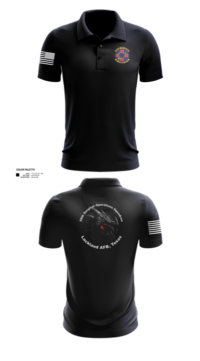 59th Surgical Operations Squadron 37744422 Short Sleeve Performance Polo - 40