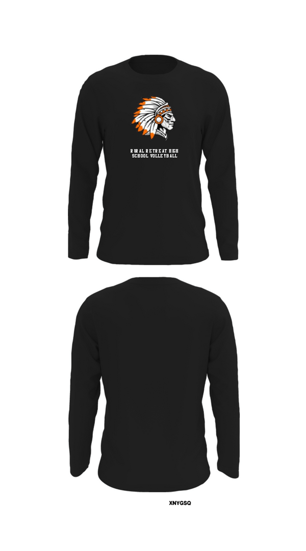 Long Sleeve Performance Shirt, Rural Retreat High School Volleyball, Women's Volleyball, Teamtime, Team time, sublimation, custom sports apparel, team uniforms, spirit wear, spiritwear, sports uniforms, custom shirts, team store, custom team store, fundraiser sports, apparel fundraiser