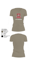 37th engineer bn 83010266 Women's Short Sleeve V-neck Shirt - 64