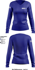 NMCB 3 14369372 Women's Long Sleeve V-neck Shirt - 2