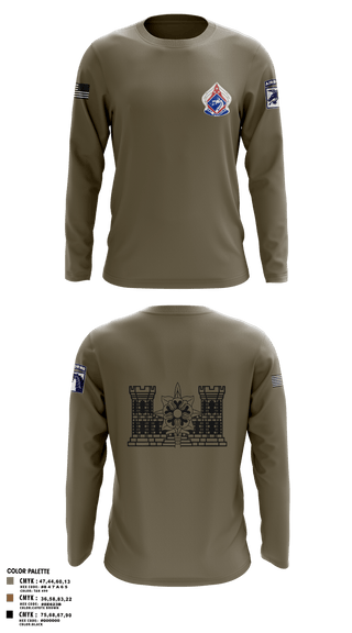 Long Sleeve Performance Shirt, XVIII ABN G2, Army, Teamtime, Team time, sublimation, custom sports apparel, team uniforms, spirit wear, spiritwear, sports uniforms, custom shirts, team store, custom team store, fundraiser sports, apparel fundraiser