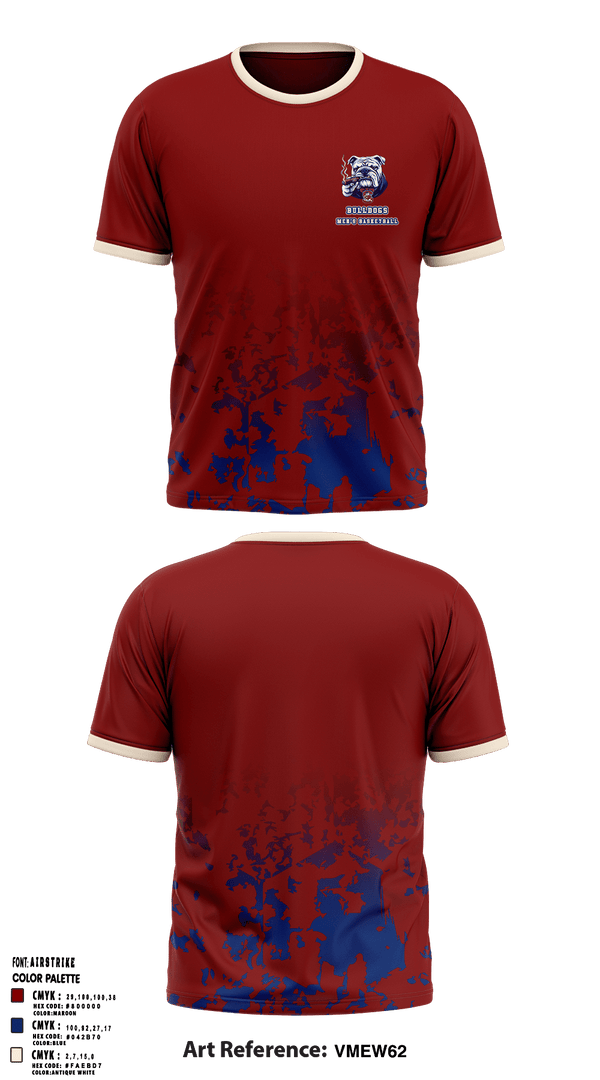 Short Sleeve Performance Shirt, Bulldogs, Men's Basketball, Teamtime, Team time, sublimation, custom sports apparel, team uniforms, spirit wear, spiritwear, sports uniforms, custom shirts, team store, custom team store, fundraiser sports, apparel fundraiser