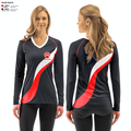 Wilson/EC Wildcats 88486955 Women's Long Sleeve V-neck Shirt - 2