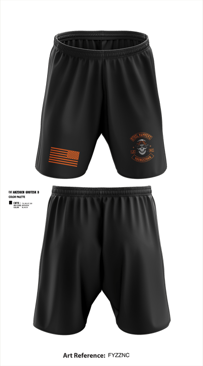 Yougstown Steel hammerz 95507834 Athletic Shorts With Pockets - 2