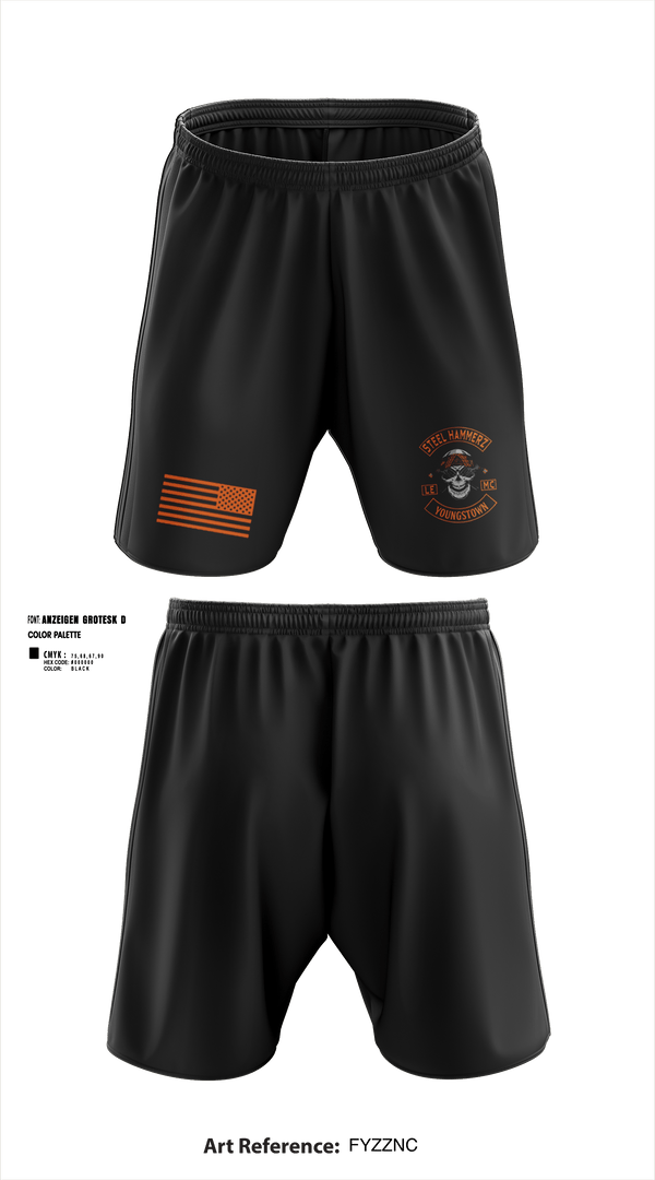 Athletic Shorts With Pockets, Yougstown Steel hammerz, Police, Teamtime, Team time, sublimation, custom sports apparel, team uniforms, spirit wear, spiritwear, sports uniforms, custom shirts, team store, custom team store, fundraiser sports, apparel fundraiser