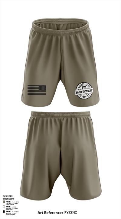 Fort Bliss DENTAC 45605501 Athletic Shorts With Pockets - 91