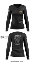 City of Flint Police 13953142 Women's Long Sleeve V-neck Shirt - 8