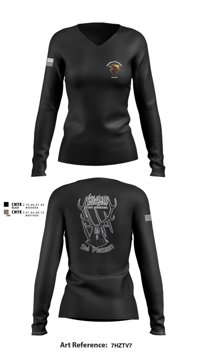 City of Flint Police 13953142 Women's Long Sleeve V-neck Shirt - 8