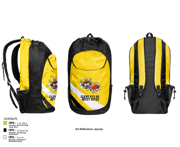 Gear Bag, Cleve hts 9U Mitey Mites, Football, Teamtime, Team time, sublimation, custom sports apparel, team uniforms, spirit wear, spiritwear, sports uniforms, custom shirts, team store, custom team store, fundraiser sports, apparel fundraiser