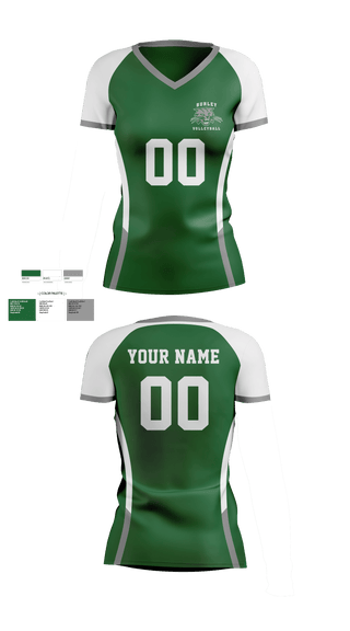 Women's Short Sleeve Vneck Shirt, Burley High School Volleyball, Women's Volleyball, Teamtime, Team time, sublimation, custom sports apparel, team uniforms, spirit wear, spiritwear, sports uniforms, custom shirts, team store, custom team store, fundraiser sports, apparel fundraiser