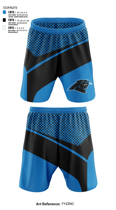 Panthers 2422939 Athletic Shorts With Pockets - 1