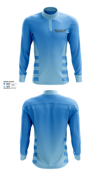 Quarter Zip Jacket, Rockets, Men's Basketball, Teamtime, Team time, sublimation, custom sports apparel, team uniforms, spirit wear, spiritwear, sports uniforms, custom shirts, team store, custom team store, fundraiser sports, apparel fundraiser