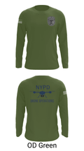 NYPD TARU 76375365 Long Sleeve Performance Shirt - 44