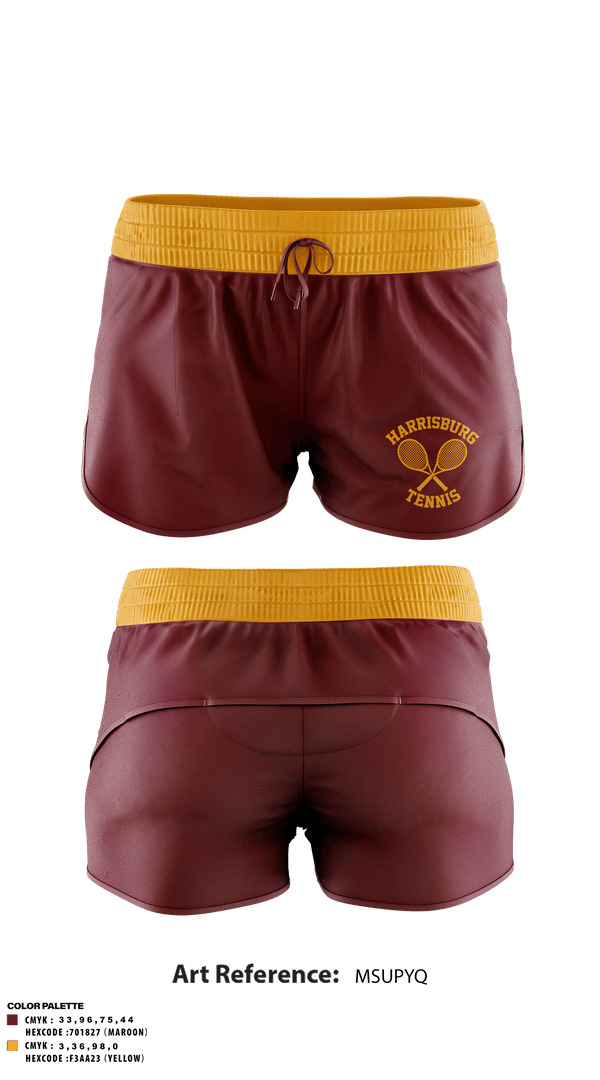 Track Shorts, Harrisburg High School Tennis, Tennis, Teamtime, Team time, sublimation, custom sports apparel, team uniforms, spirit wear, spiritwear, sports uniforms, custom shirts, team store, custom team store, fundraiser sports, apparel fundraiser