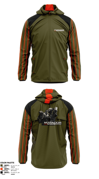 Windbreaker, Matador Tactical, , Teamtime, Team time, sublimation, custom sports apparel, team uniforms, spirit wear, spiritwear, sports uniforms, custom shirts, team store, custom team store, fundraiser sports, apparel fundraiser