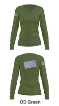 1/4 5379335 Women's Long Sleeve V-neck Shirt - 57