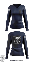 USS Midway 88588581 Women's Long Sleeve V-neck Shirt - 45
