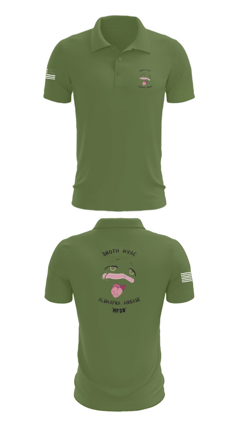Short Sleeve Performance Polo, 380th HVAC, , Teamtime, Team time, sublimation, custom sports apparel, team uniforms, spirit wear, spiritwear, sports uniforms, custom shirts, team store, custom team store, fundraiser sports, apparel fundraiser