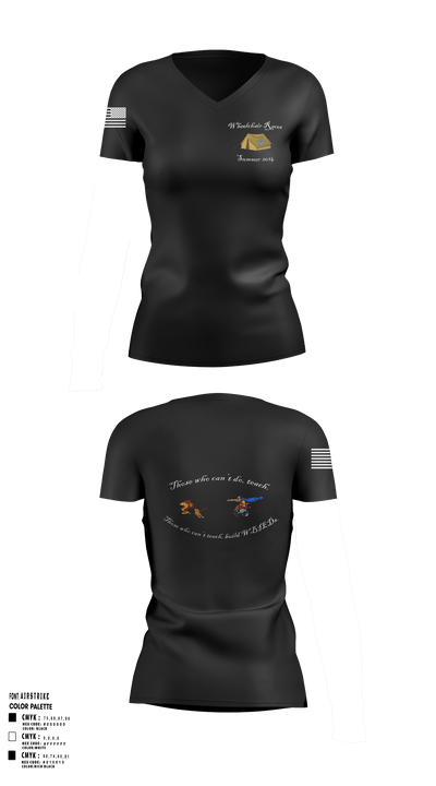 AOB-S 37277652 Women's Short Sleeve V-neck Shirt - 33