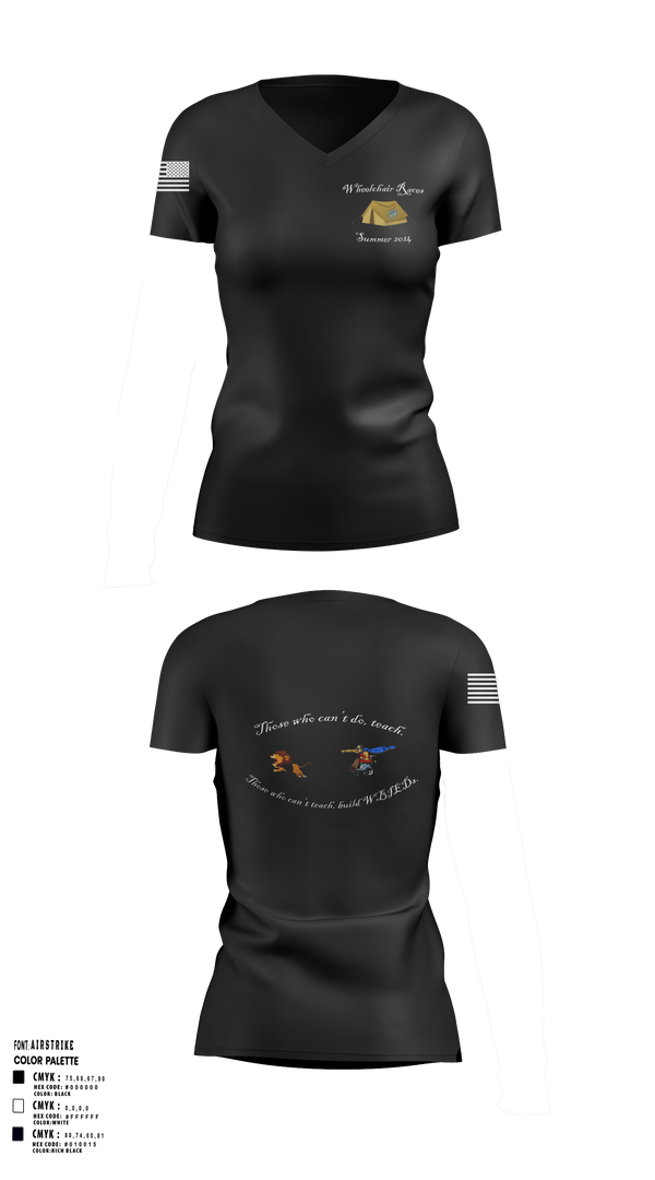 Women's Short Sleeve Vneck Shirt, AOB-S, Army, Teamtime, Team time, sublimation, custom sports apparel, team uniforms, spirit wear, spiritwear, sports uniforms, custom shirts, team store, custom team store, fundraiser sports, apparel fundraiser