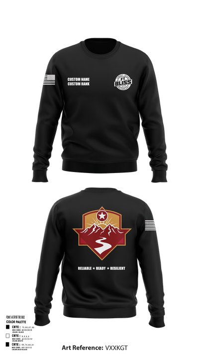 Fort Bliss DENTAC 45605501 Crew Neck Sweatshirt - 34