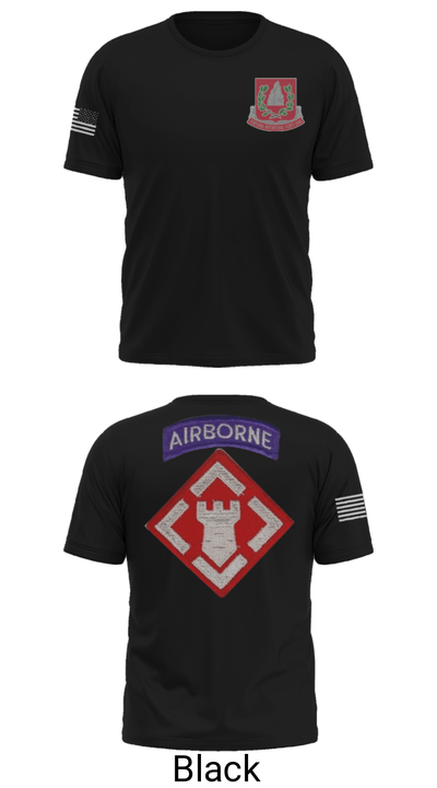 37th engineer bn 83010266 Short Sleeve Performance Shirt - 36