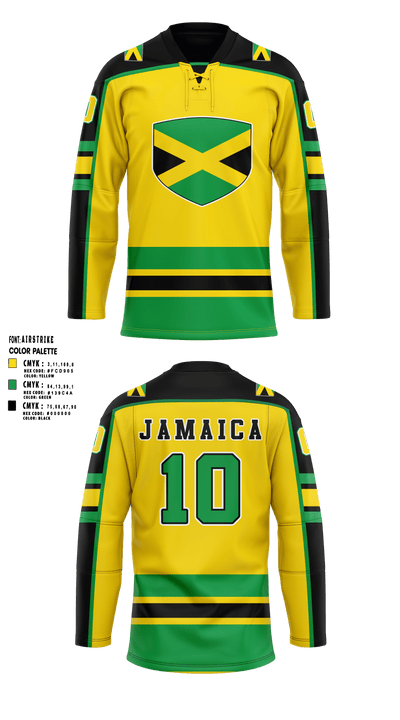 Jamaican Olympic Ice Hockey Federation 18663712 Hockey Jersey - 2