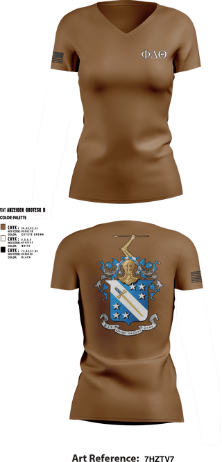 Women's Short Sleeve Vneck Shirt, Phi Delta Theta, Army, Teamtime, Team time, sublimation, custom sports apparel, team uniforms, spirit wear, spiritwear, sports uniforms, custom shirts, team store, custom team store, fundraiser sports, apparel fundraiser