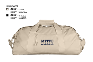 Duffle Bag, MTFPD Water Rescue Teams, Fire Department, Teamtime, Team time, sublimation, custom sports apparel, team uniforms, spirit wear, spiritwear, sports uniforms, custom shirts, team store, custom team store, fundraiser sports, apparel fundraiser