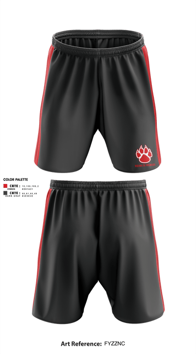 Wilson/EC Wildcats 88486955 Athletic Shorts With Pockets - 1