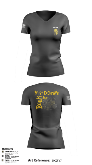 Women's Short Sleeve Vneck Shirt, jsotf J2, Army, Teamtime, Team time, sublimation, custom sports apparel, team uniforms, spirit wear, spiritwear, sports uniforms, custom shirts, team store, custom team store, fundraiser sports, apparel fundraiser