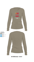 1st Battalion 15th Field Artillery 40296639 Women's Long Sleeve V-neck Shirt - 62