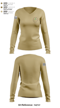 Alabama-Coushatta Wildland Fire Management 34946302 Women's Long Sleeve V-neck Shirt - 3