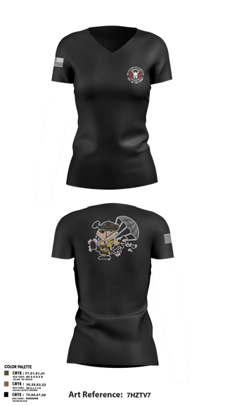 Women's Short Sleeve Performance Polo, 3rd Platoon, CCo, 1-508th PIR, , Teamtime, Team time, sublimation, custom sports apparel, team uniforms, spirit wear, spiritwear, sports uniforms, custom shirts, team store, custom team store, fundraiser sports, apparel fundraiser
